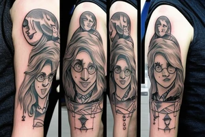 Harry Potter shoulder arm tattoo idea