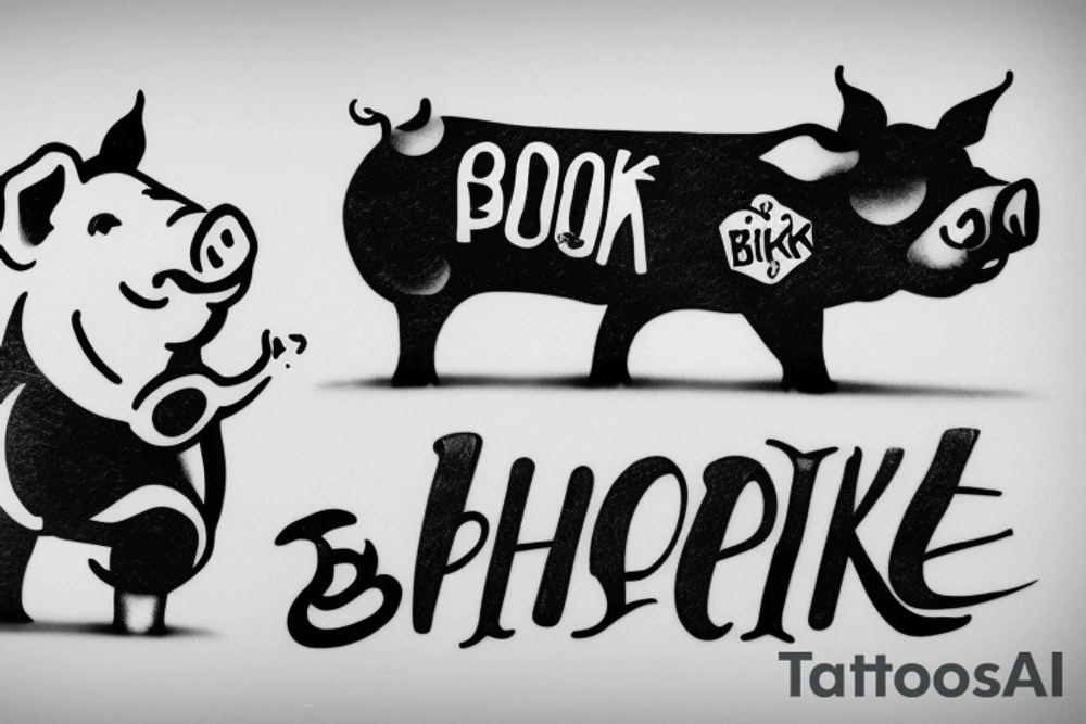 sexual pleasure of the oink and bionk pleasure den tattoo idea