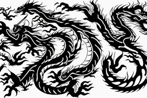 half Chinese half Irish dragon tattoo idea