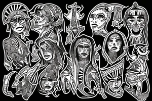 IN GOD I 
trust 


But trust looks like Jrustj tattoo idea