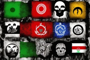 Afghan flag ripped tattoo idea