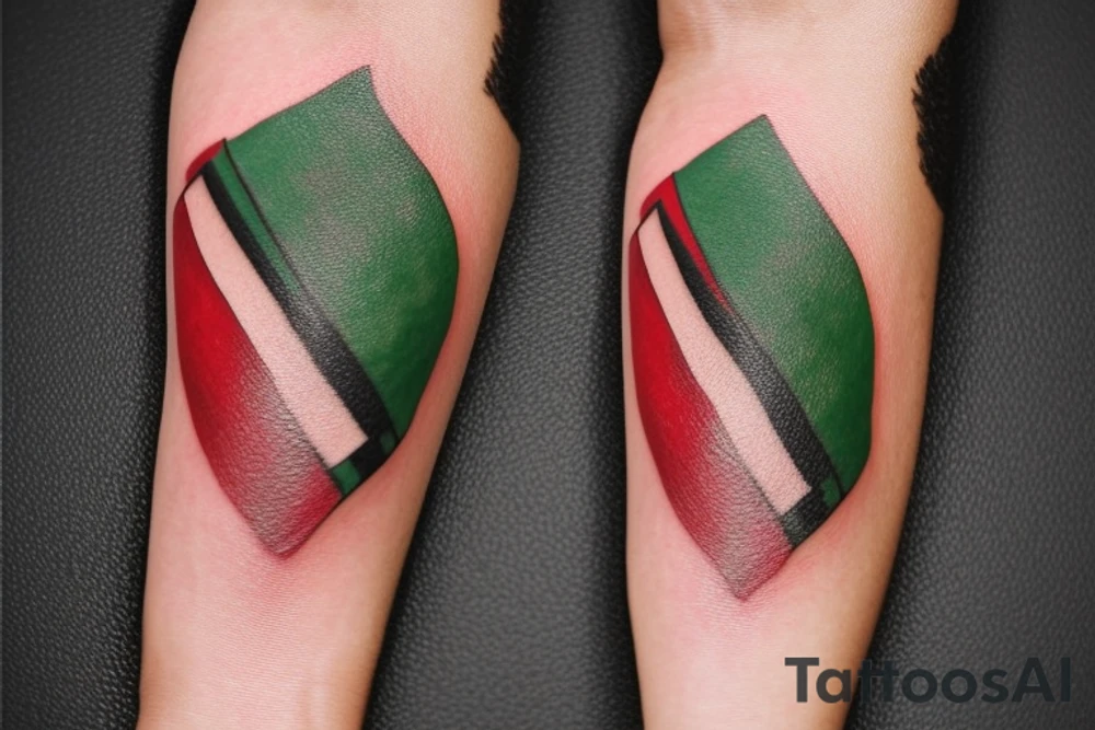 Afghan flag tattoo idea