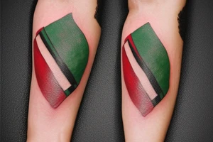 Afghan flag tattoo idea