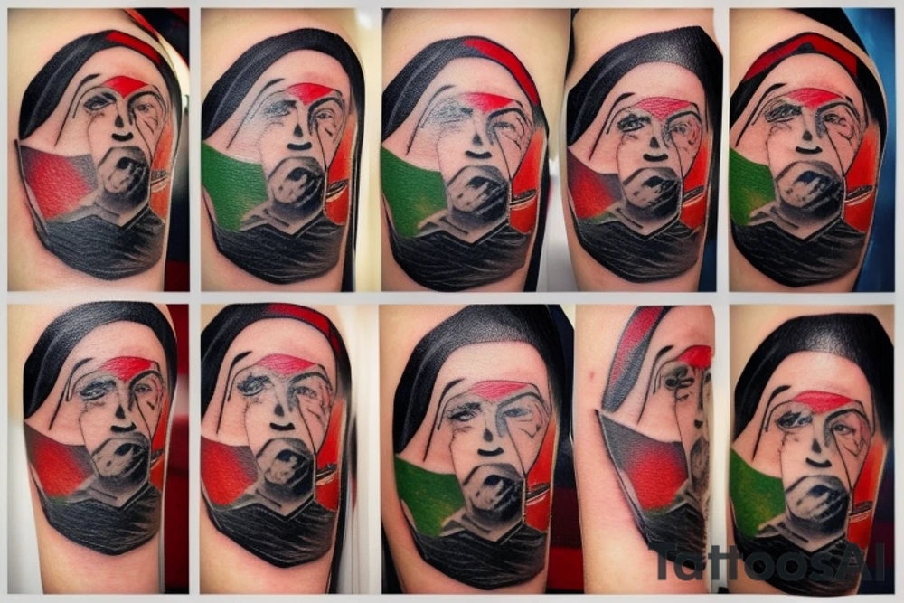 Afghan flag tattoo idea