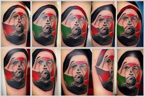 Afghan flag tattoo idea