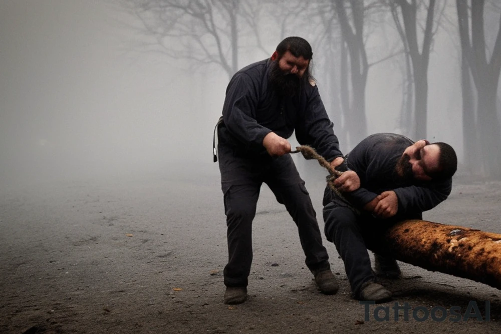It happened many-many years ago: a bearded man with short hair was tied around a log. His face is full of anger, his eyes as well as his head are raised up into the smog and smoke around while his nice but dirty boots were about to be covered by flame. The handcuffed fists didn’t let him move his arms no farther than the waist. making his last minutes even more helpless. 
He is about to be burned alive for his views - is our planet really round? People do not think so: loud, poor and happy crowd of uneducated people came to surround their favorite entertainment - watching pain and suffering of someone smarter than them. tattoo idea