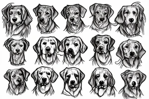 tattoo golden retriever tattoo idea
