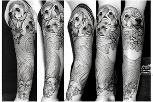 tattoo golden retriever tattoo idea