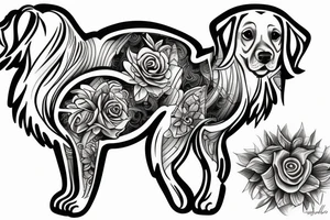 tattoo golden retriever tattoo idea