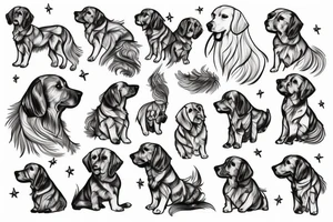 tattoo golden retriever tattoo idea