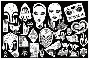 No one will ever know the violence it took to become this gentle tattoo idea