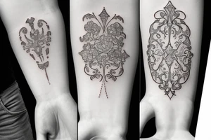 Liam Mila full glass tattoo idea