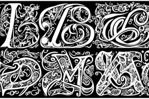 A capital letter A with these dates next to it 12/4/98 24/9/00 4/4/15 tattoo idea