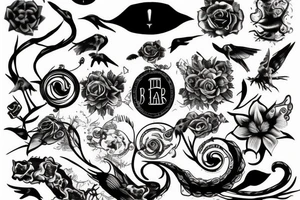A capital letter A tattoo idea