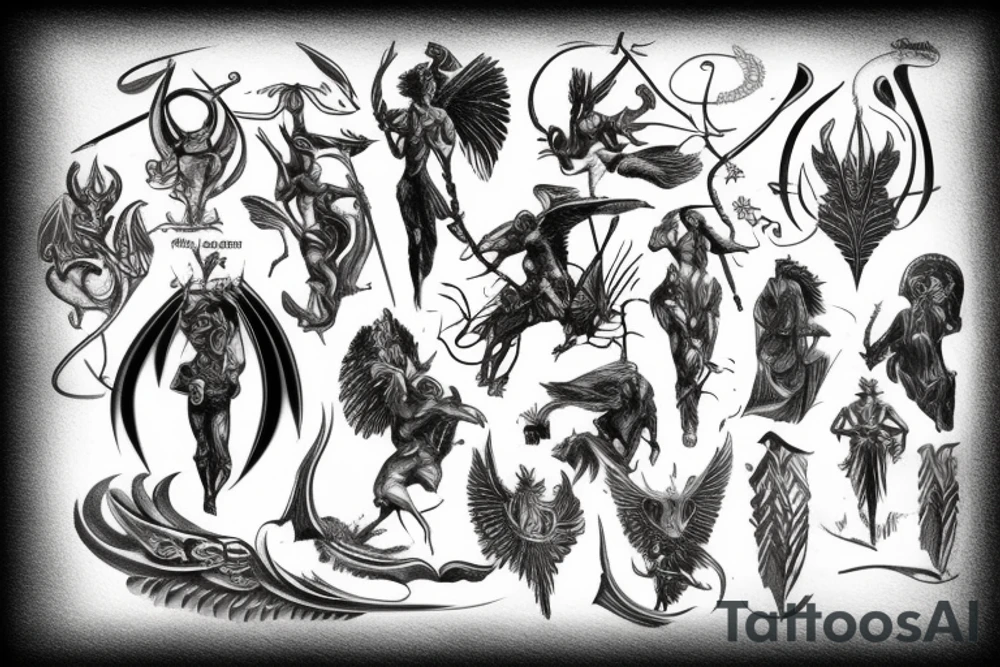 Old Mythologie tattoo idea
