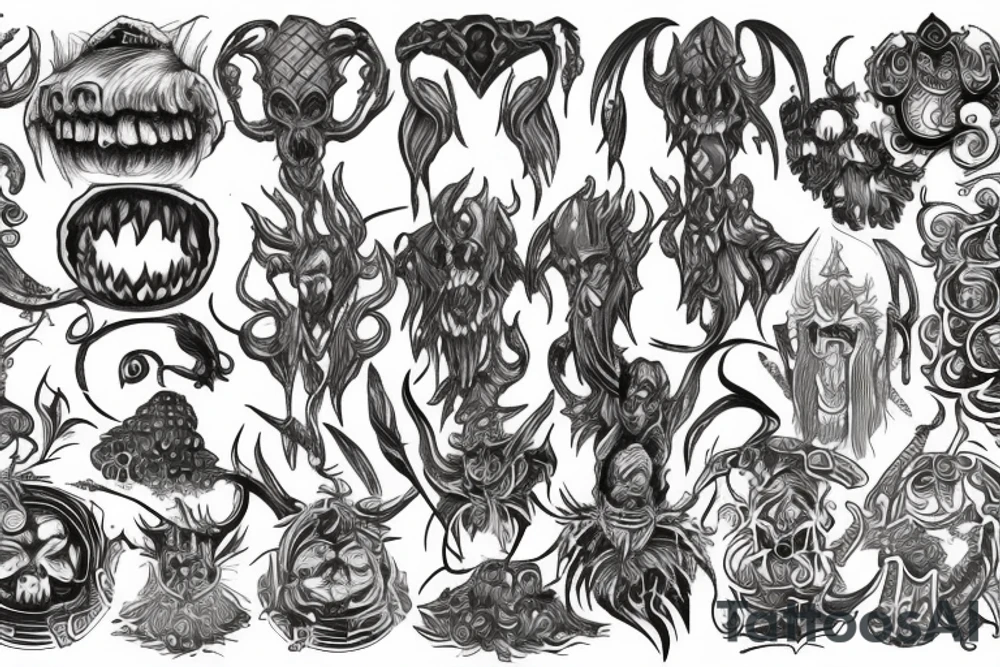 Old gods tattoo idea