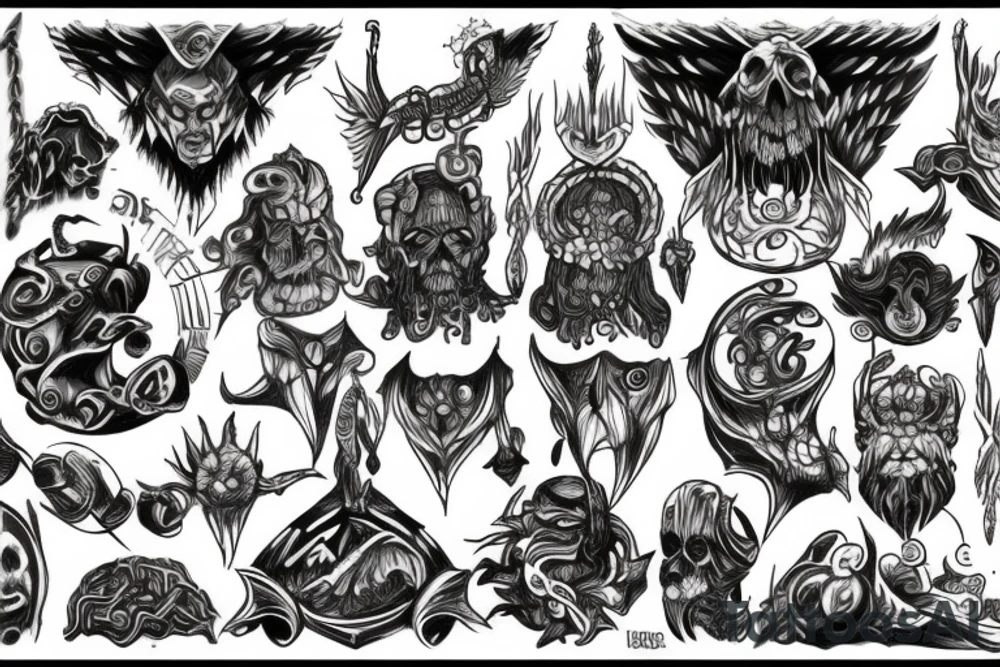 Old gods tattoo idea