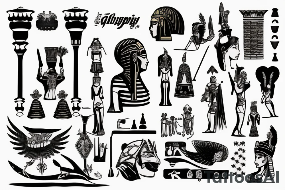 Ägyptisch tattoo idea