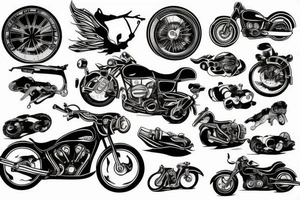 Motorcycle, photography tattoo idea