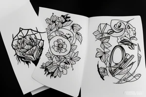 Photography in forest tattoo idea