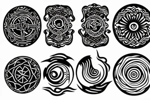 yin and yang tattoo idea
