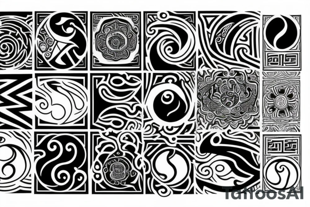 yin and yang tattoo idea