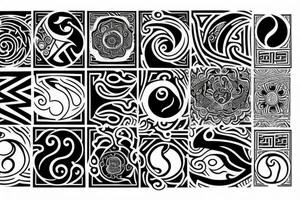yin and yang tattoo idea