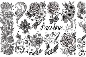 jazmine flower tattoo idea