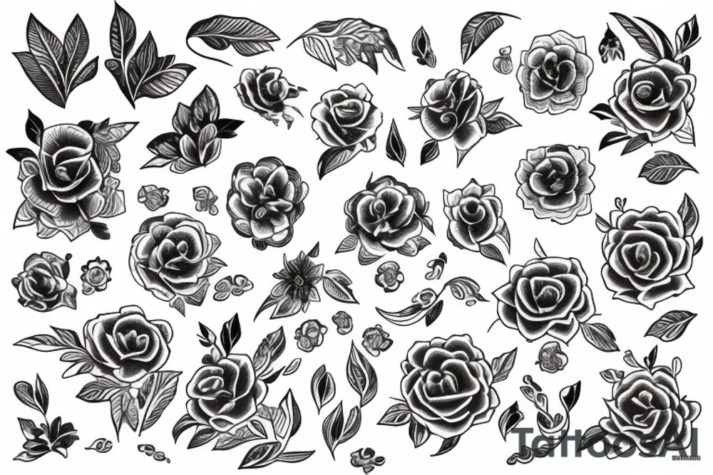 jazmine flower tattoo idea