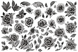 jazmine flower tattoo idea