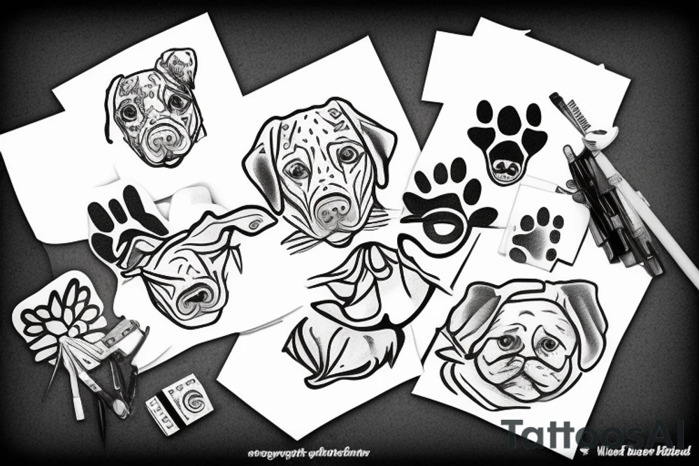 Butter dog tattoo idea