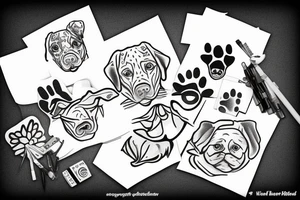 Butter dog tattoo idea