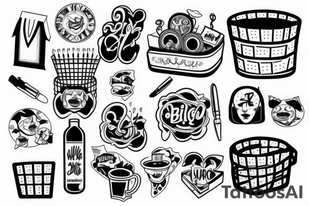 Bingo basket tattoo idea