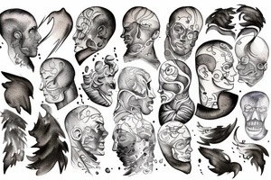 Stormy weather on a man's mind (head). tattoo idea