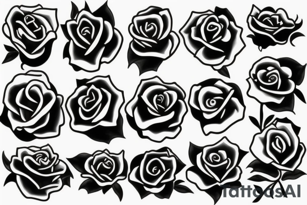 rose in fire tattoo idea