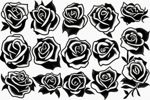rose in fire tattoo idea