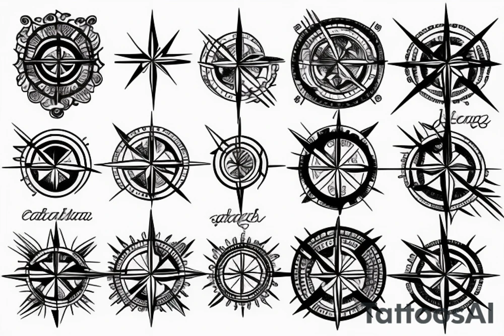 Compass tattoo idea