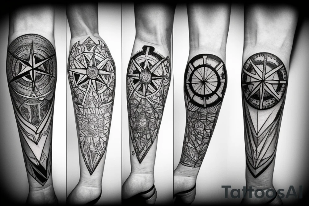Compass tattoo idea