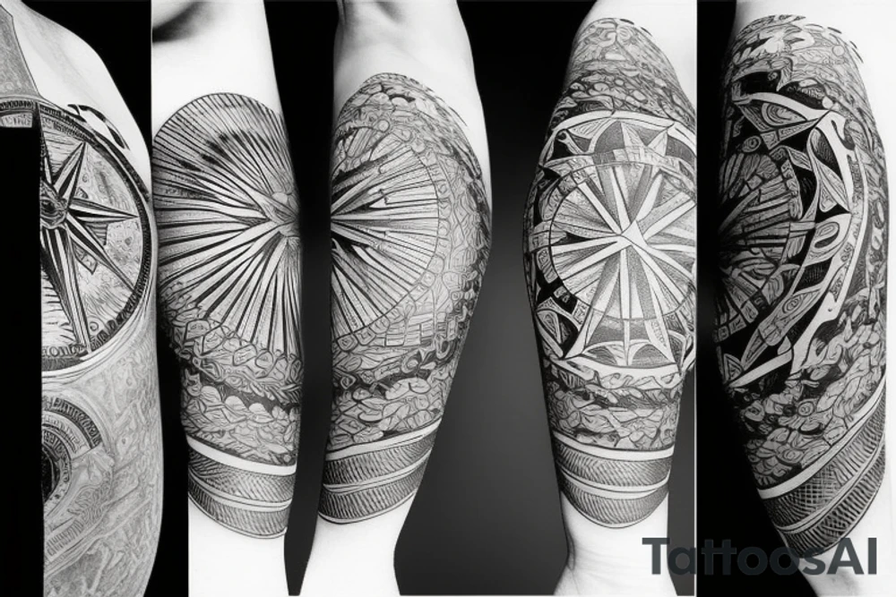 Compass tattoo idea