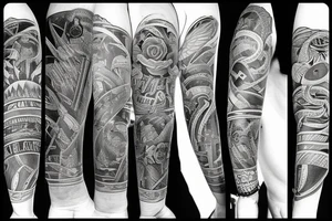 Plane cards tattoo idea
