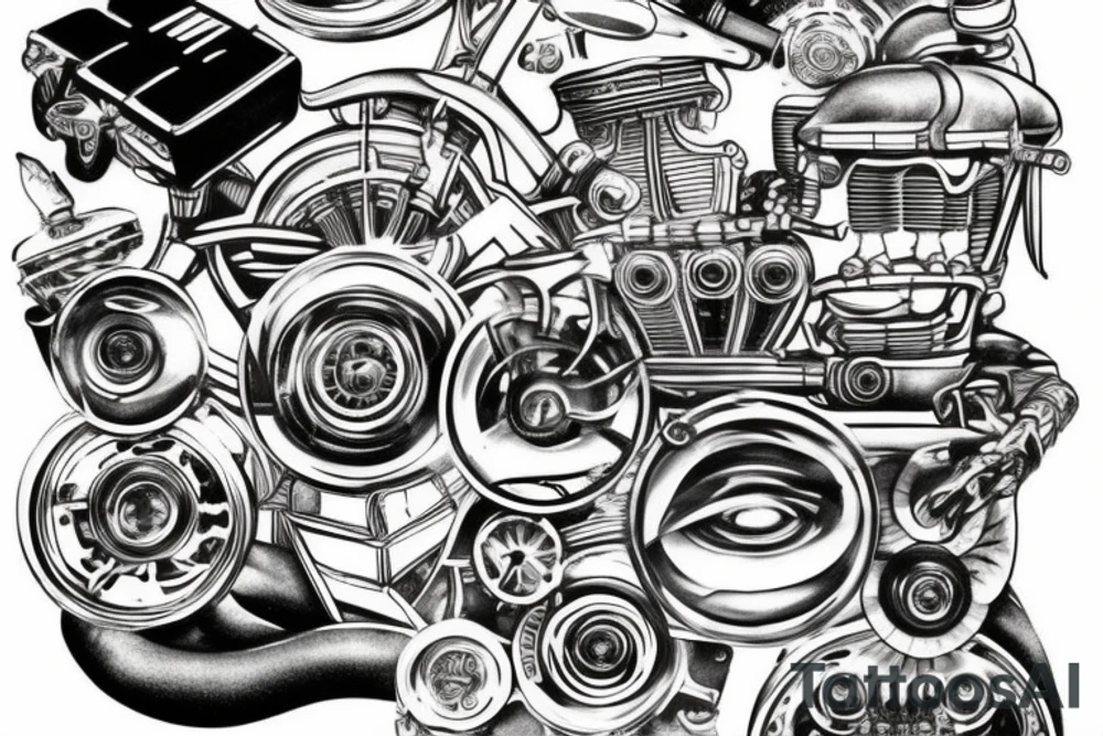 Engine bay tattoo idea