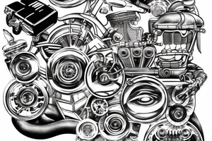 Engine bay tattoo idea
