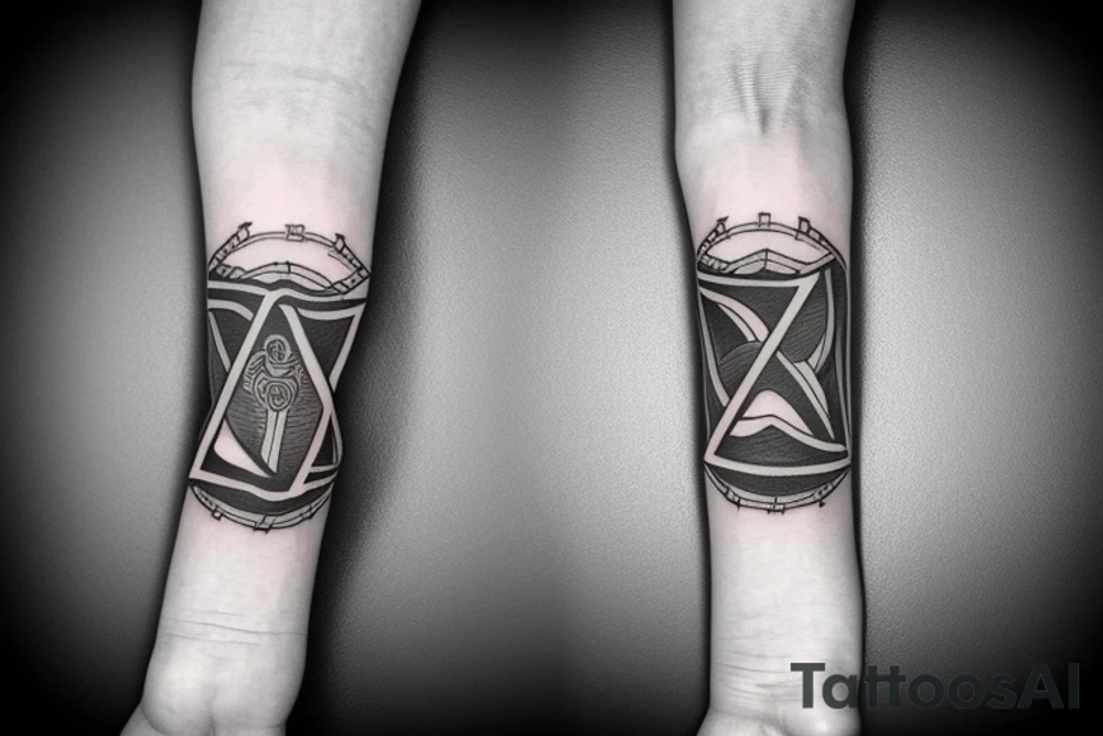 Vikings triangle arm band tattoo idea