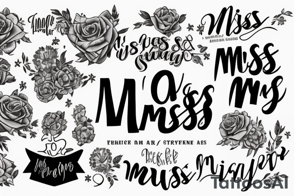 Miss me tattoo idea