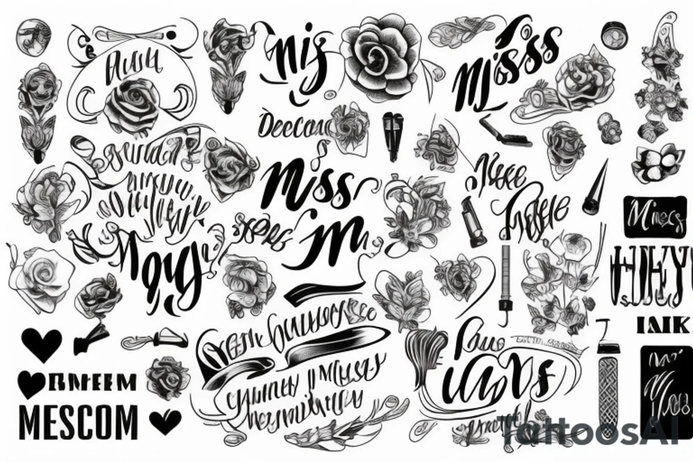 Miss me tattoo idea