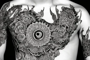 Shroom psychedelic tattoo idea