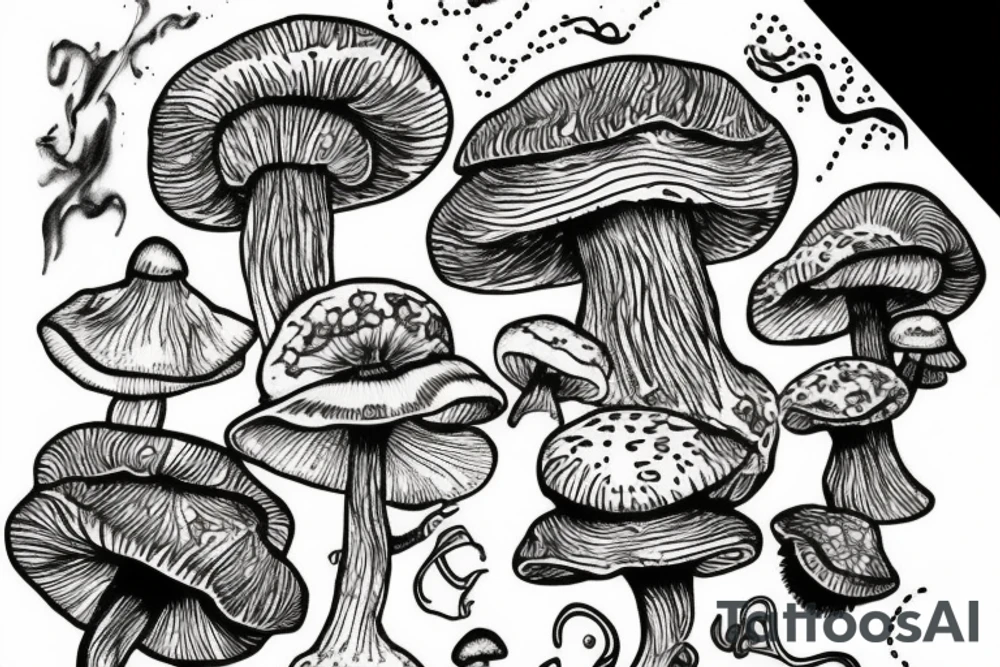 Shroom tattoo idea