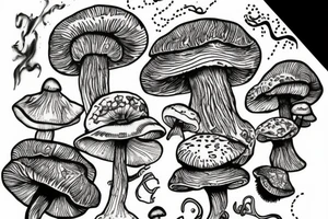 Shroom tattoo idea