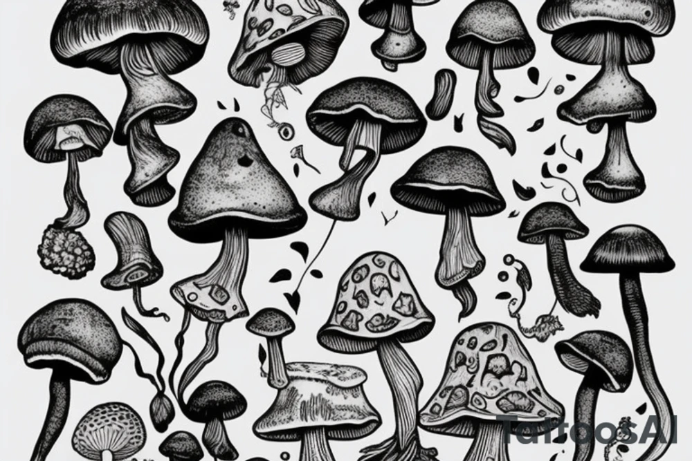 Shroom card tattoo idea
