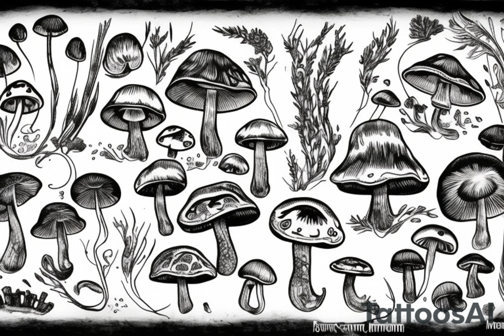Shroom card tattoo idea
